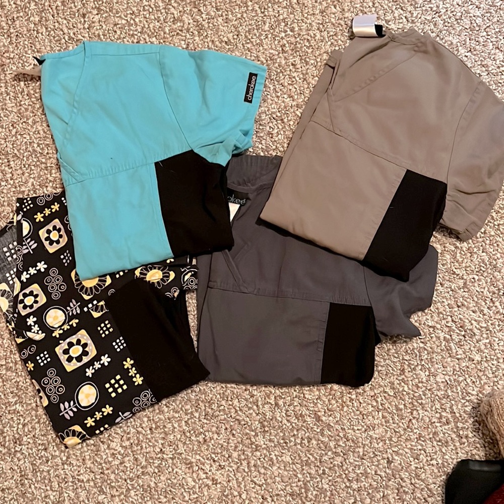 Size XS, Lot of 4 Cherokee scrub tops
